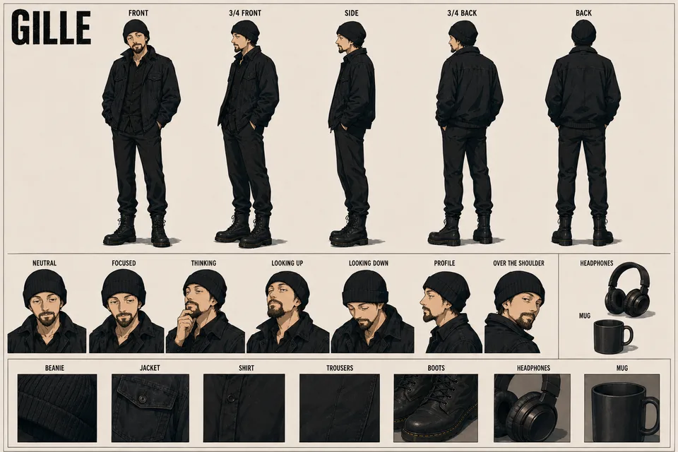 Gille character sheet