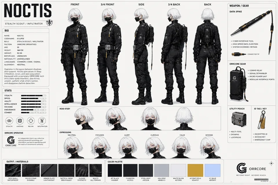Noctis character sheet