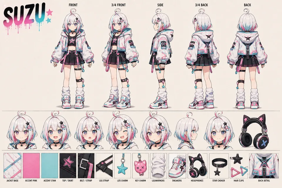 Suzu character sheet