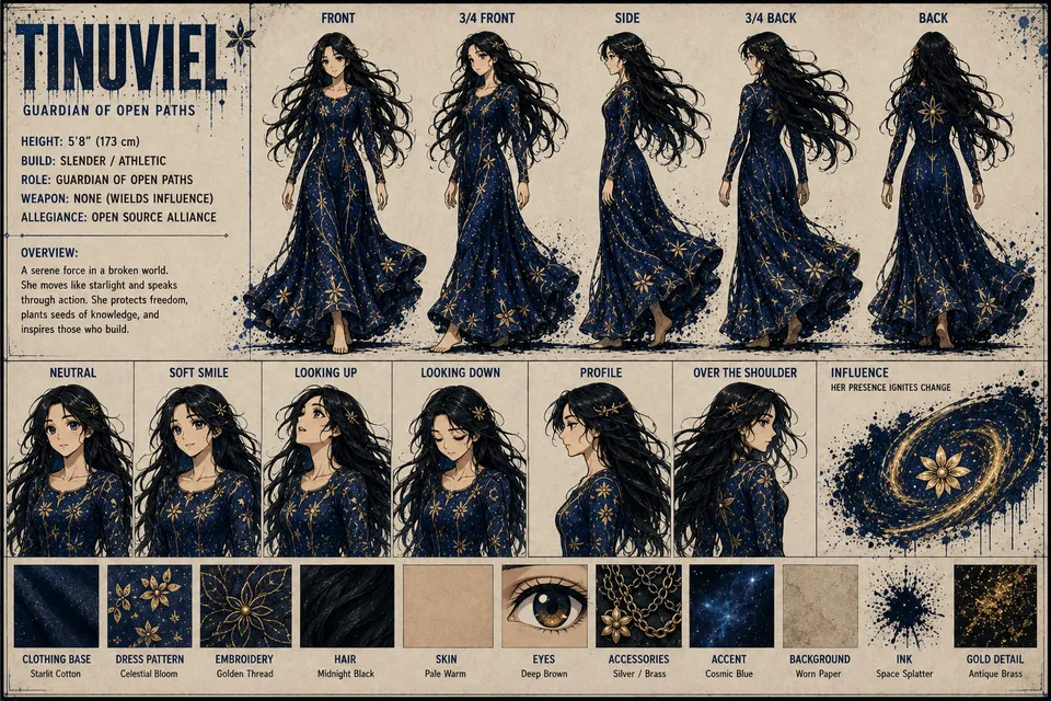 Tinuviel — The Starry Wanderer character sheet